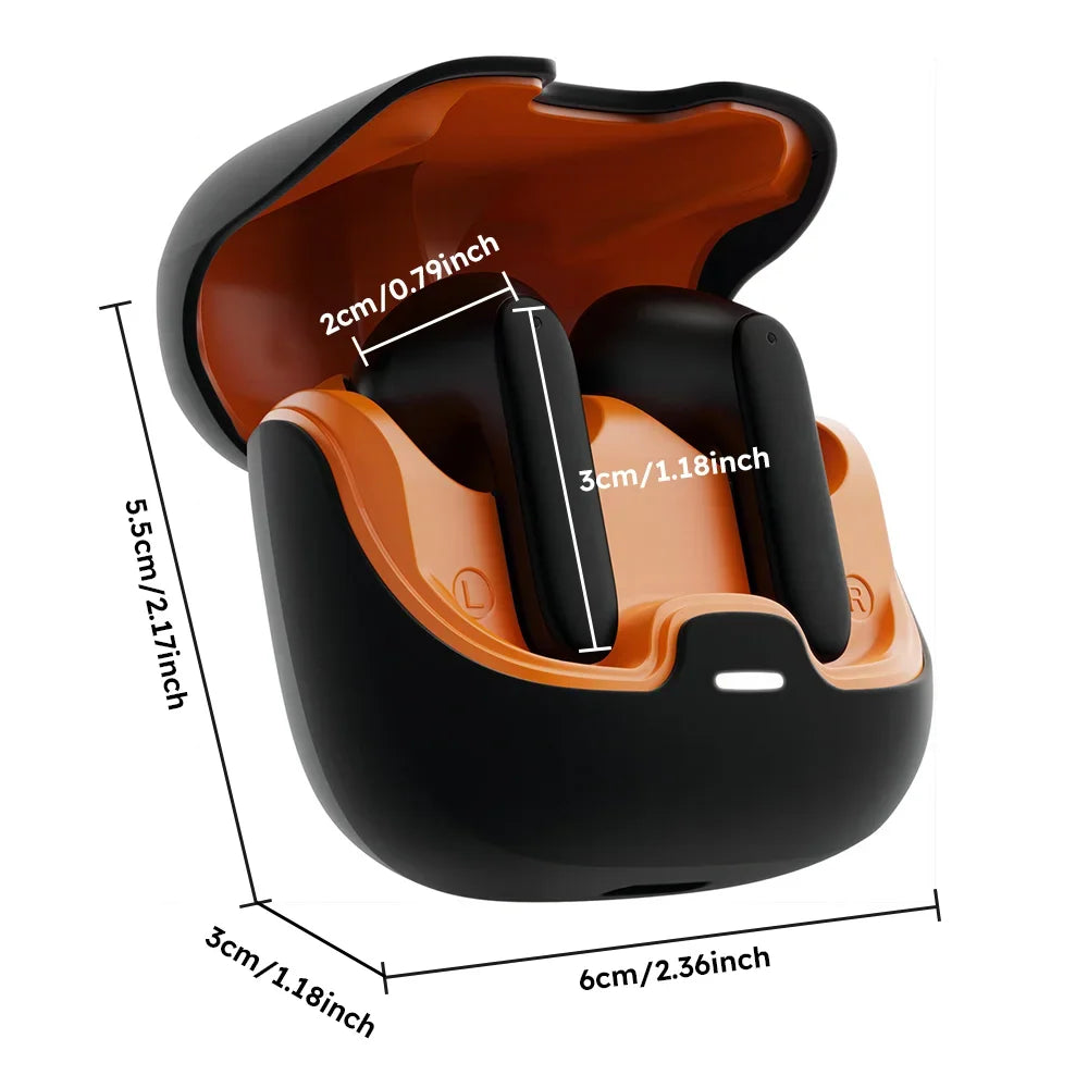 5.4 Bluetooth TWS Wireless Bluetooth Earphones Ultra-Low Latency Dual Microphone ENC Noise Cancelling in Ear Bluetooth Earphones