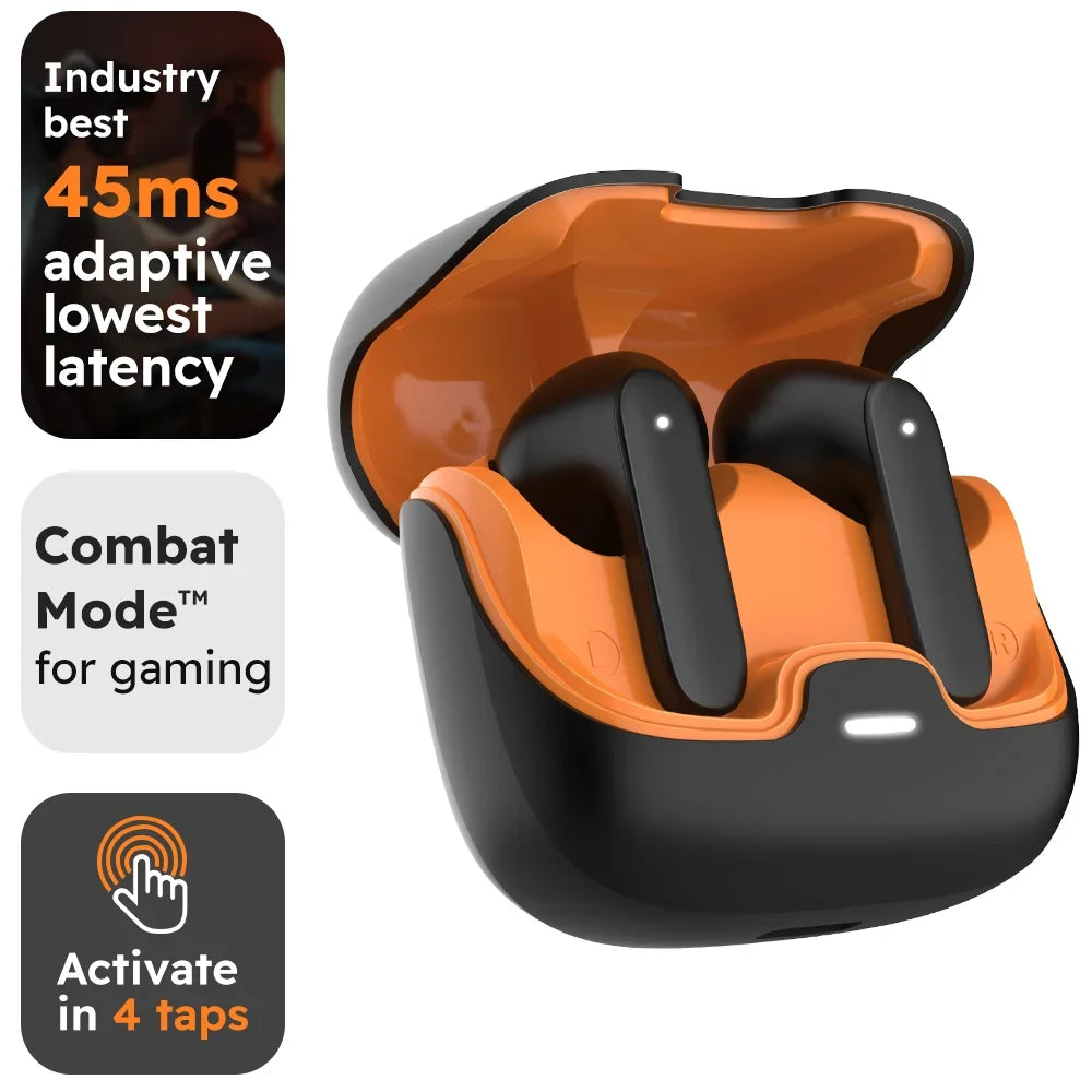 5.4 Bluetooth TWS Wireless Bluetooth Earphones Ultra-Low Latency Dual Microphone ENC Noise Cancelling in Ear Bluetooth Earphones