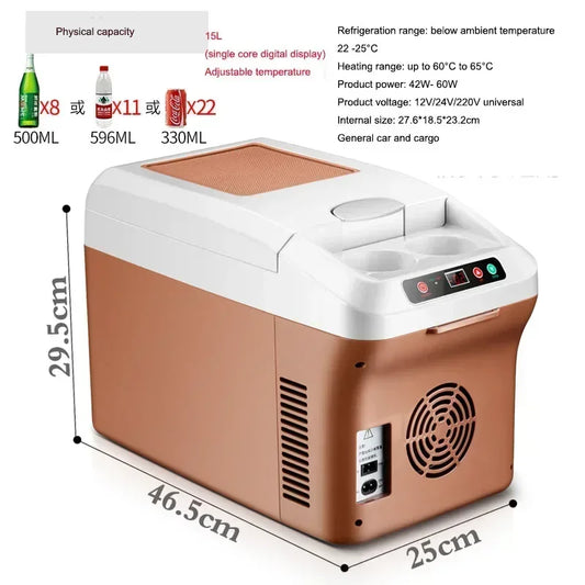 220V Home 24V Car Refrigerator Large Truck Truck Dedicated 12V Car Home Small Mini Refrigerator Car Home Dual-Use