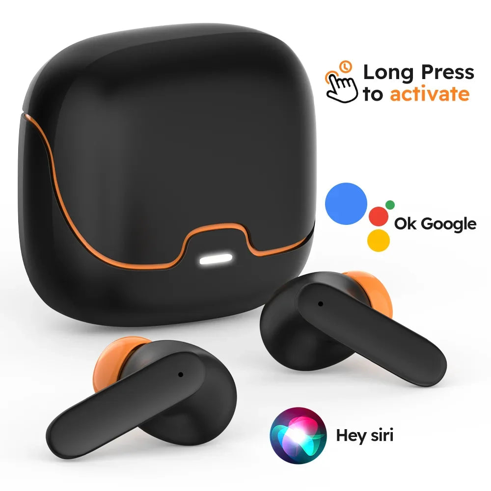 5.4 Bluetooth TWS Wireless Bluetooth Earphones Ultra-Low Latency Dual Microphone ENC Noise Cancelling in Ear Bluetooth Earphones