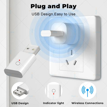 Zigbee 3.0 Signal Repeater USB Signal Amplifier Extender Smart Home Automation Work with Home Assistant Smart Home Zigbee Device